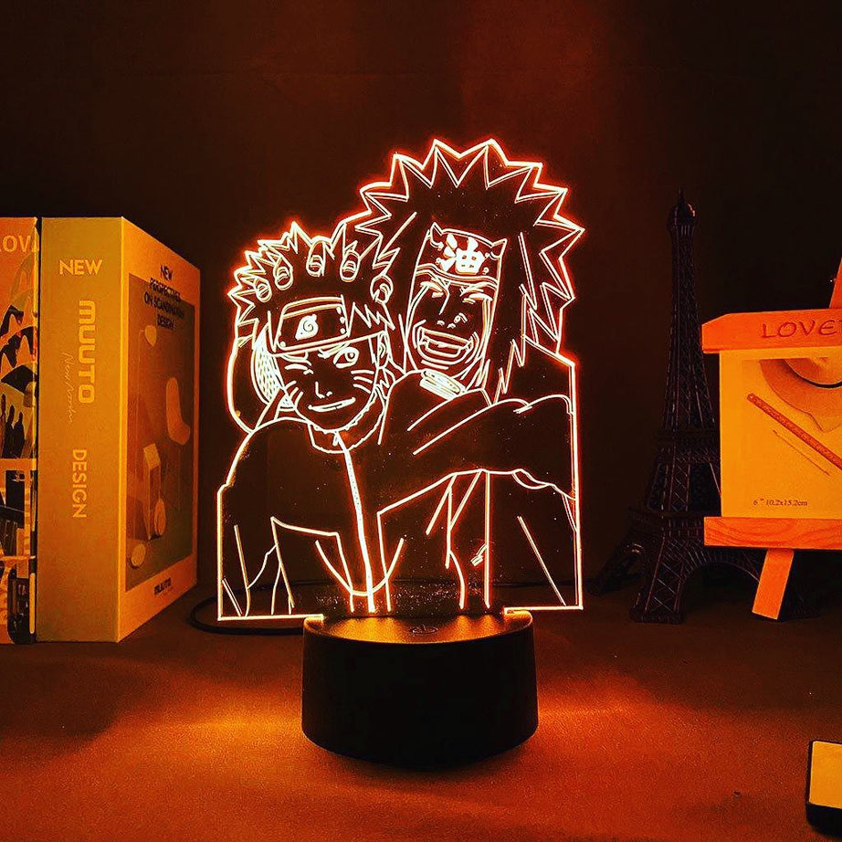 Jiraiya i Naruto Stona Lampa