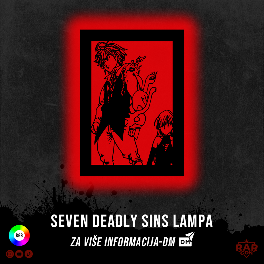 SEVEN DEADLY SINS LAMPA