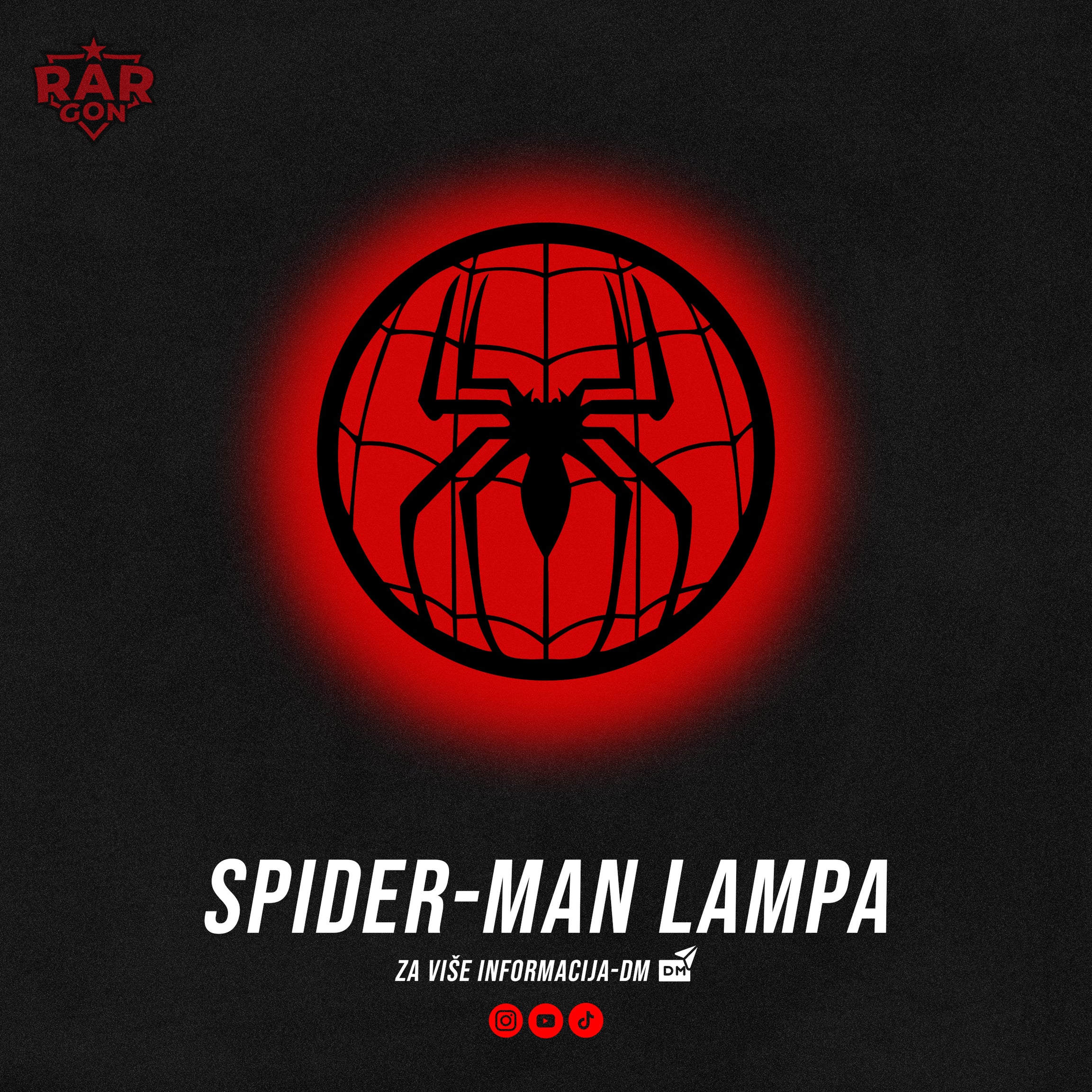 SPIDER MAN LAMPA 
