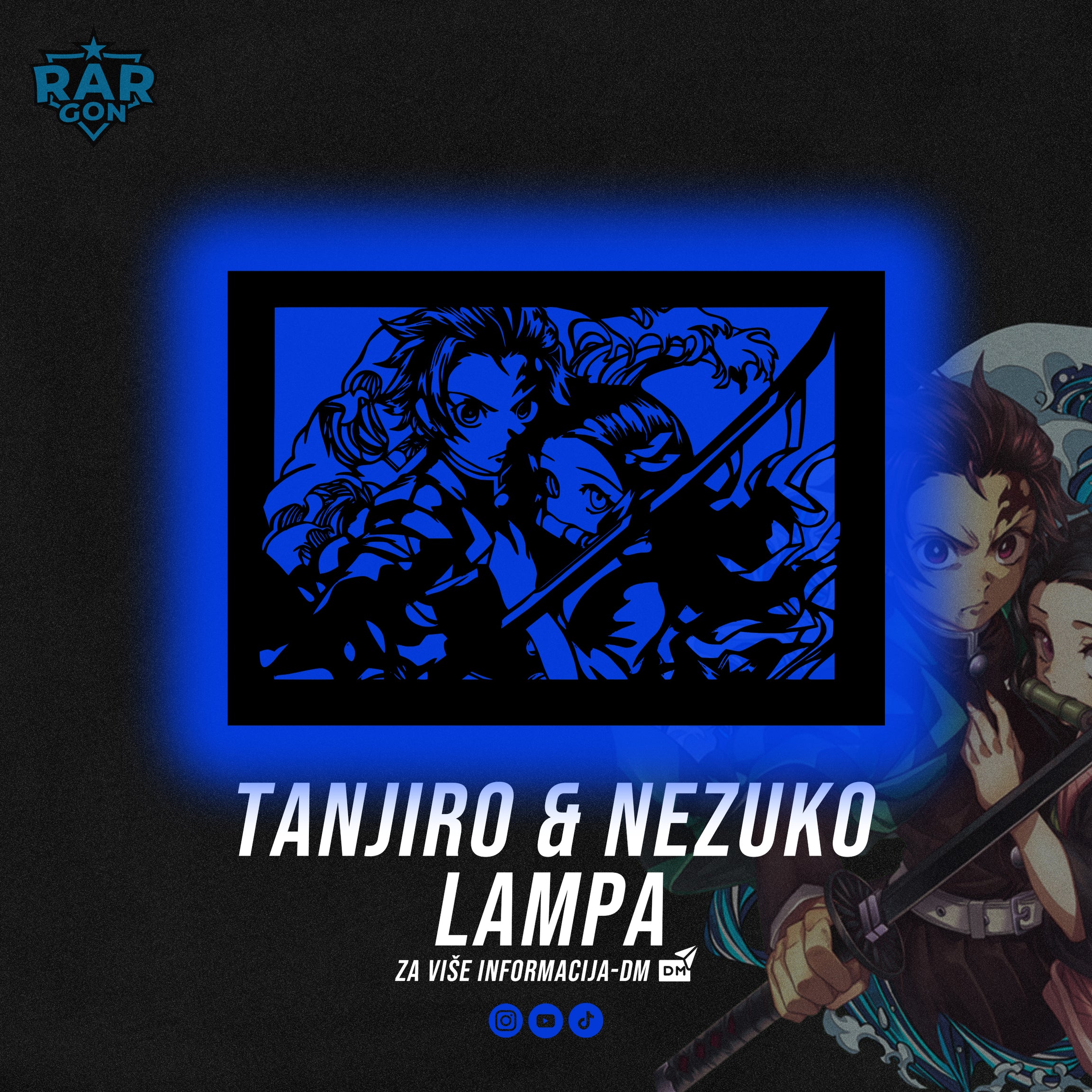 TANJIRO &amp; NEZUKO LAMPA